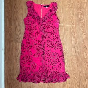 Karl Lagerfeld hot pink rose sleeveless dress
